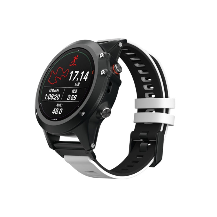 Cinturino in silicone bicolore per Garmin Fenix 6