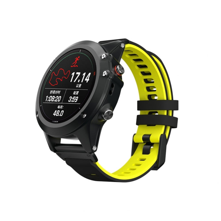 Cinturino in silicone bicolore per Garmin Fenix 6