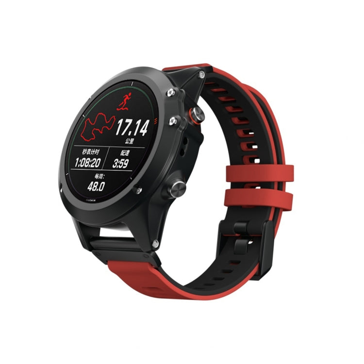 Cinturino in silicone bicolore per Garmin Fenix 6