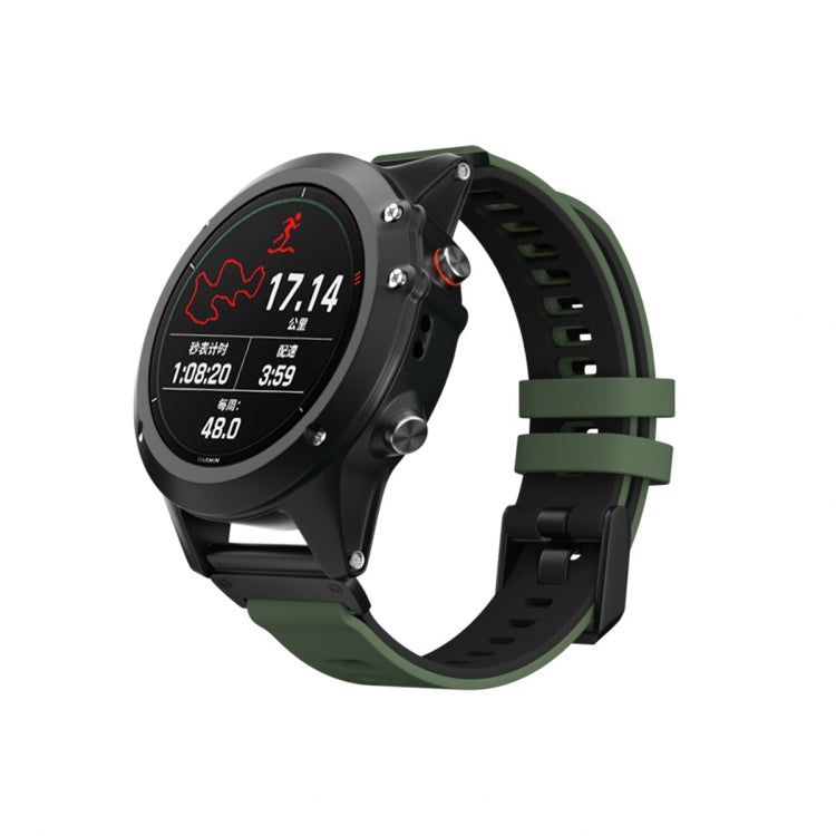 Cinturino in silicone bicolore per Garmin Fenix 6