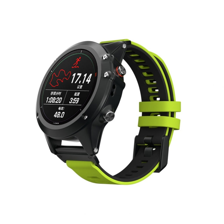 Cinturino in silicone bicolore per Garmin Fenix 6