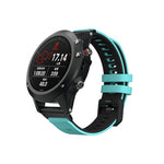 Cinturino in silicone bicolore per Garmin Fenix 6