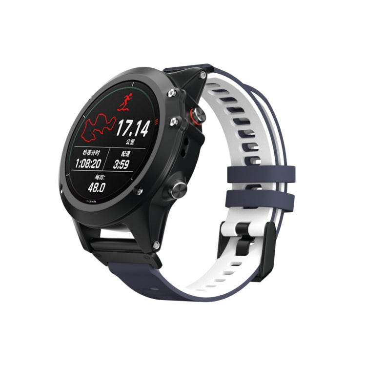 Cinturino in silicone bicolore per Garmin Fenix 6