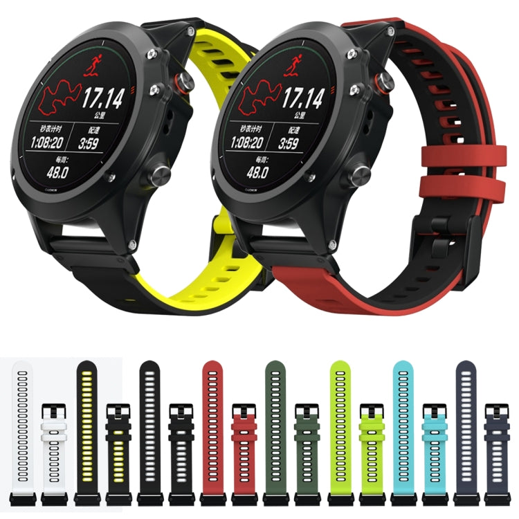 Cinturino in silicone bicolore per Garmin Fenix 6