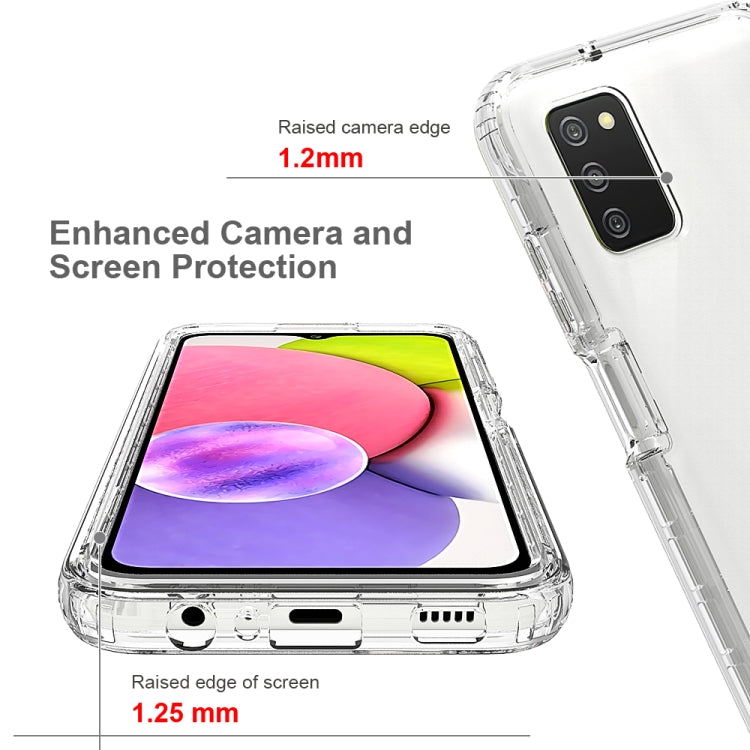 Custodia per telefono PC + TPU a cambiamento graduale bicolore ad alta trasparenza, For Samsung Galaxy A03s 166mm