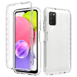 Custodia per telefono PC + TPU a cambiamento graduale bicolore ad alta trasparenza, For Samsung Galaxy A03s 166mm