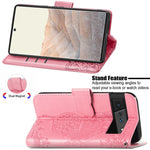 Farfalla Love Flowers Custodia in pelle a ribalta orizzontale goffrata con supporto e fessure per carte e portafoglio e cordino, For Google Pixel 6, For vivo Y72 5G