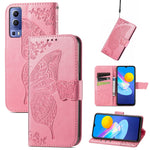 Farfalla Love Flowers Custodia in pelle a ribalta orizzontale goffrata con supporto e fessure per carte e portafoglio e cordino, For Google Pixel 6, For vivo Y72 5G