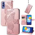 Farfalla Love Flowers Custodia in pelle a ribalta orizzontale goffrata con supporto e fessure per carte e portafoglio e cordino, For Google Pixel 6, For vivo Y72 5G