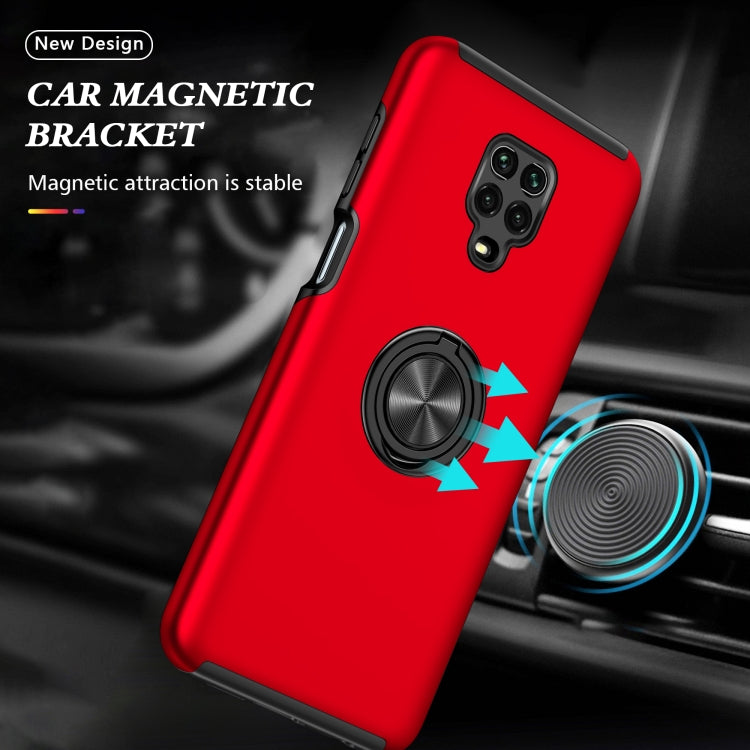 Custodia per telefono magnetica antiurto PC + TPU con supporto per anello invisibile, For Xiaomi Redmi Note 9 Pro / Note 9S, For Xiaomi Redmi Note 10 Pro