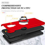 Custodia per telefono magnetica antiurto PC + TPU con supporto per anello invisibile, For Xiaomi Redmi Note 9 Pro / Note 9S, For Xiaomi Redmi Note 10 Pro
