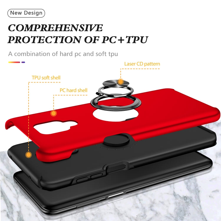 Custodia per telefono magnetica antiurto PC + TPU con supporto per anello invisibile, For Xiaomi Redmi Note 9 Pro / Note 9S, For Xiaomi Redmi Note 10 Pro