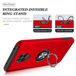Custodia per telefono magnetica antiurto PC + TPU con supporto per anello invisibile, For Xiaomi Redmi Note 9 Pro / Note 9S, For Xiaomi Redmi Note 10 Pro