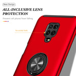 Custodia per telefono magnetica antiurto PC + TPU con supporto per anello invisibile, For Xiaomi Redmi Note 9 Pro / Note 9S, For Xiaomi Redmi Note 10 Pro