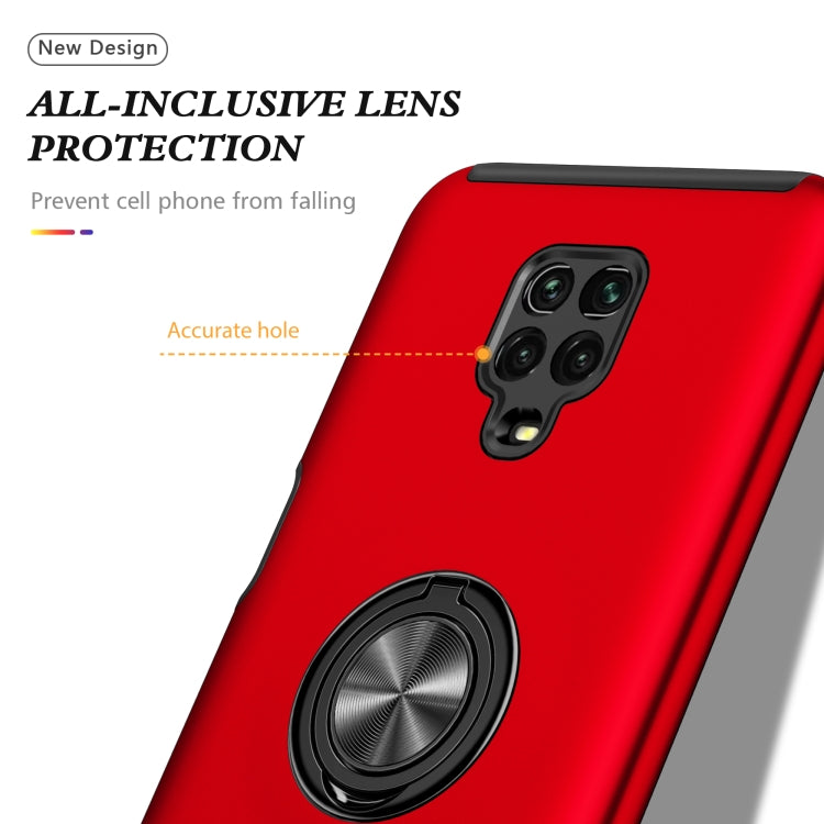Custodia per telefono magnetica antiurto PC + TPU con supporto per anello invisibile, For Xiaomi Redmi Note 9 Pro / Note 9S, For Xiaomi Redmi Note 10 Pro