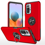 Custodia per telefono magnetica antiurto PC + TPU con supporto per anello invisibile, For Xiaomi Redmi Note 9 Pro / Note 9S, For Xiaomi Redmi Note 10 Pro