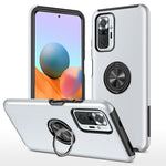 Custodia per telefono magnetica antiurto PC + TPU con supporto per anello invisibile, For Xiaomi Redmi Note 9 Pro / Note 9S, For Xiaomi Redmi Note 10 Pro