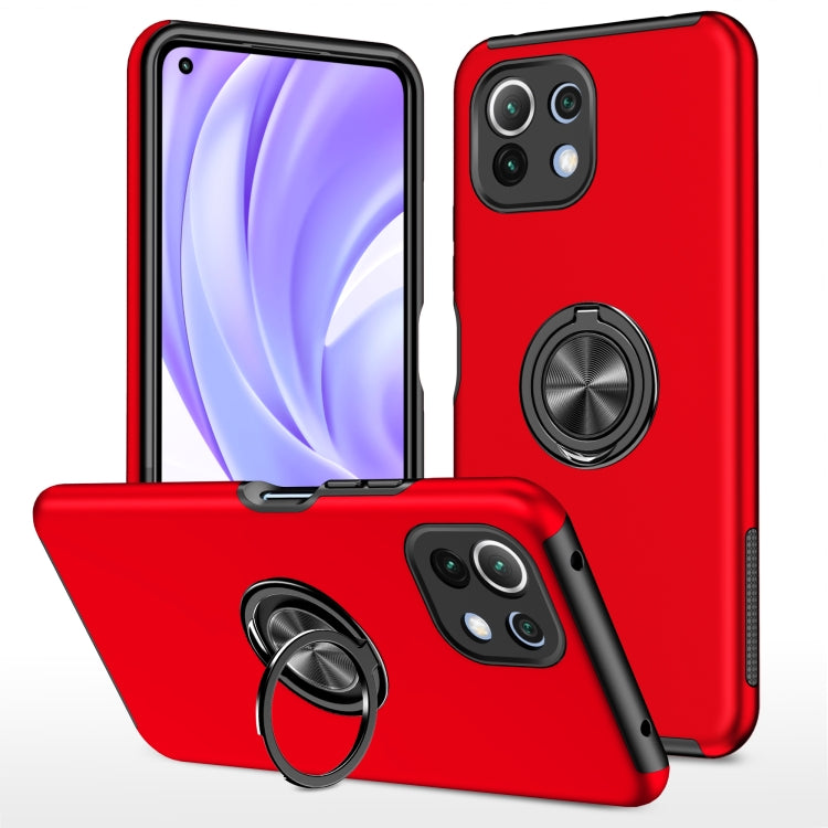 Custodia per telefono magnetica antiurto PC + TPU con supporto per anello invisibile, For Xiaomi Redmi Note 10 4G, For Xiaomi Mi 11 Lite 5G, For Xiaomi Redmi K40, For Xiaomi Redmi Note 10 5G, For Xiaomi Mi 11, For Xiaomi Mi 11 Pro                      ...