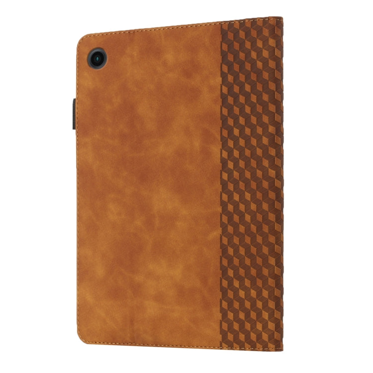 Custodia in pelle per tablet con vibrazione orizzontale Rhombus Skin Feel con slot per schede e supporto, For Samsung Galaxy Tab A8 10.5 2021 X200/X205, For OPPO Realme Pad