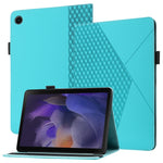 Custodia in pelle per tablet con vibrazione orizzontale Rhombus Skin Feel con slot per schede e supporto, For Samsung Galaxy Tab A8 10.5 2021 X200/X205, For OPPO Realme Pad