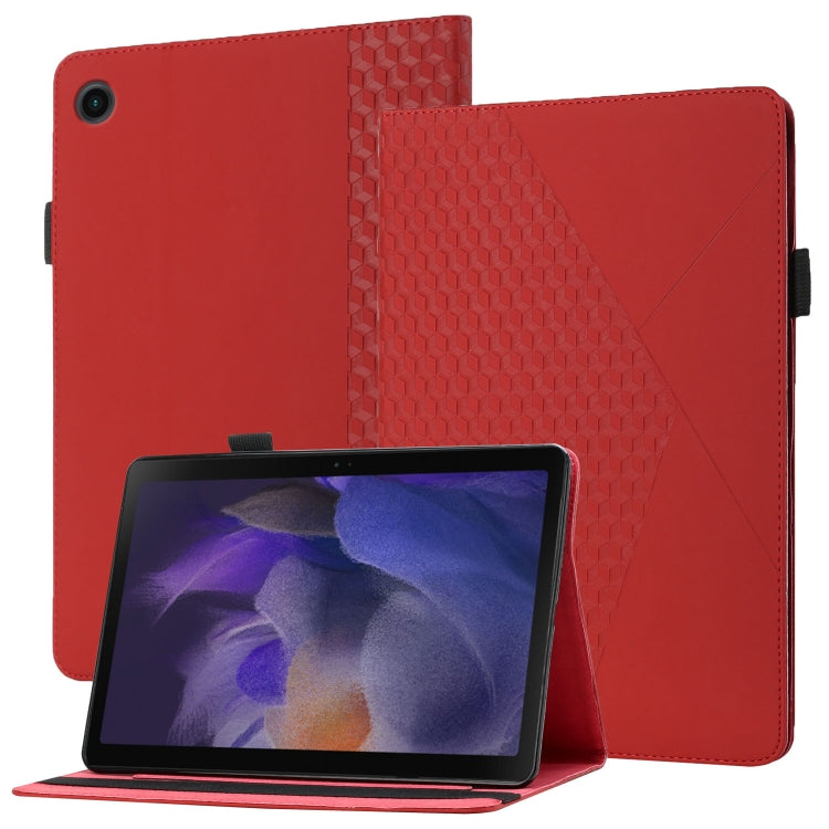 Custodia in pelle per tablet con vibrazione orizzontale Rhombus Skin Feel con slot per schede e supporto, For Samsung Galaxy Tab A8 10.5 2021 X200/X205, For OPPO Realme Pad