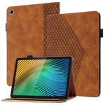 Custodia in pelle per tablet con vibrazione orizzontale Rhombus Skin Feel con slot per schede e supporto, For Samsung Galaxy Tab A8 10.5 2021 X200/X205, For OPPO Realme Pad