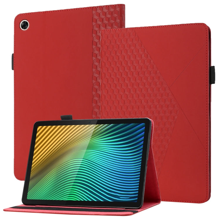 Custodia in pelle per tablet con vibrazione orizzontale Rhombus Skin Feel con slot per schede e supporto, For Samsung Galaxy Tab A8 10.5 2021 X200/X205, For OPPO Realme Pad