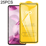 25 pellicole in vetro temperato a schermo intero con colla piena 9D, For Xiaomi Mi 11 Lite 5G NE / Mi 11 Lite 5G (25 PCS), For Samsung Galaxy A52s 5G (25 PCS), For Samsung Galaxy M32 5G (25 PCS)