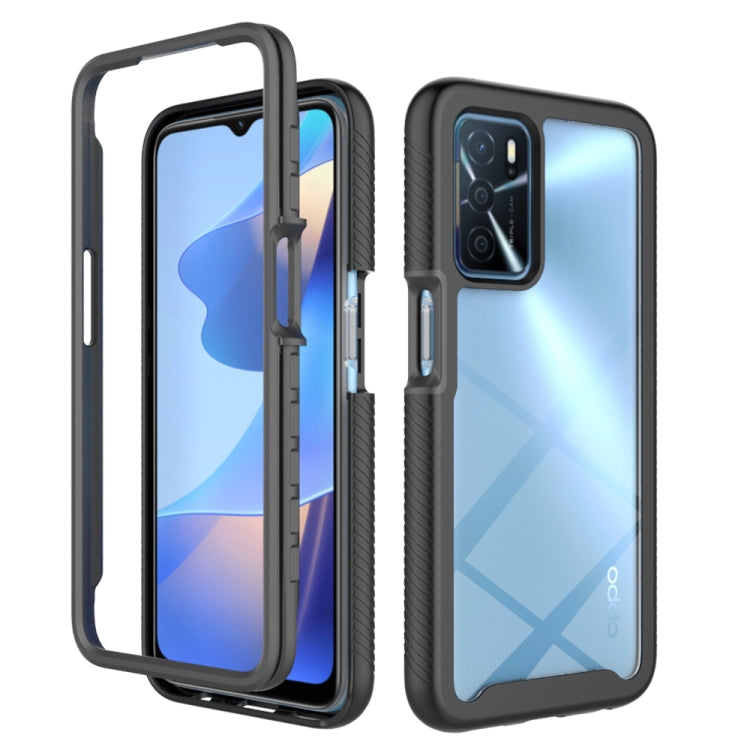 Starry Sky Solid Color Series Custodia protettiva antiurto per PC + telefono in TPU, For OPPO A16