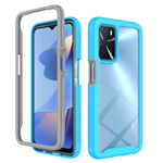 Starry Sky Solid Color Series Custodia protettiva antiurto per PC + telefono in TPU, For OPPO A16