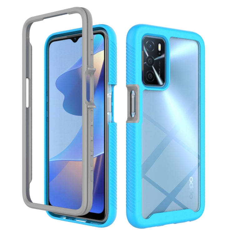 Starry Sky Solid Color Series Custodia protettiva antiurto per PC + telefono in TPU, For OPPO A16