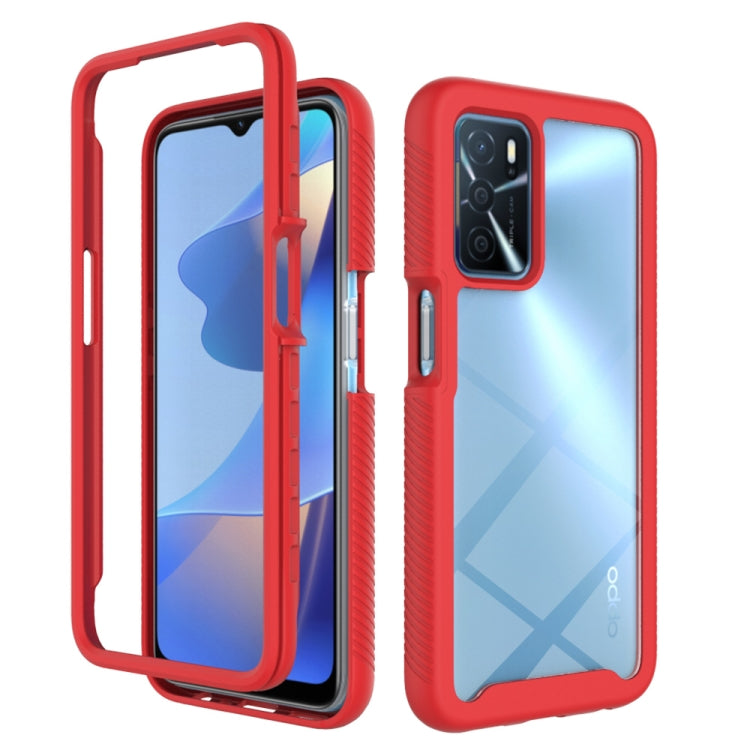 Starry Sky Solid Color Series Custodia protettiva antiurto per PC + telefono in TPU, For OPPO A16