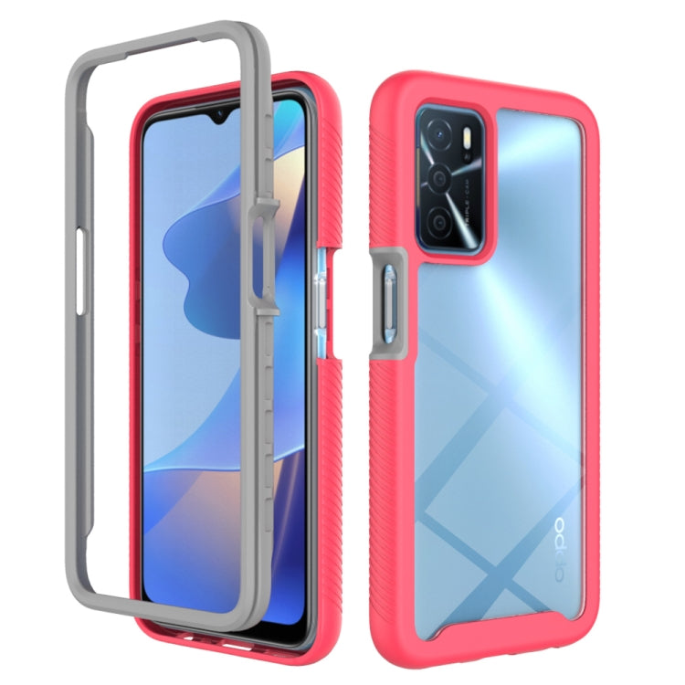 Starry Sky Solid Color Series Custodia protettiva antiurto per PC + telefono in TPU, For OPPO A16