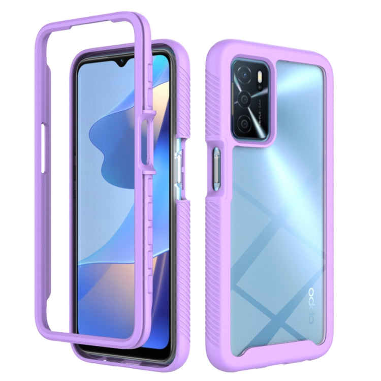 Starry Sky Solid Color Series Custodia protettiva antiurto per PC + telefono in TPU, For OPPO A16