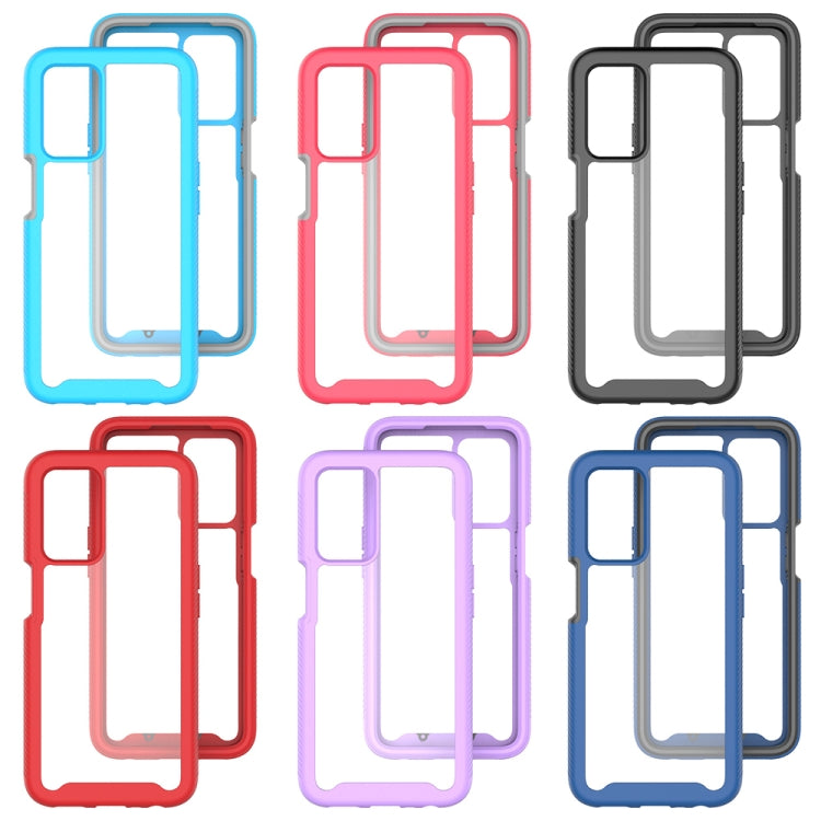 Starry Sky Solid Color Series Custodia protettiva antiurto per PC + telefono in TPU, For OPPO A16