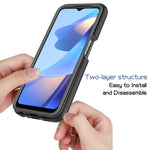 Starry Sky Solid Color Series Custodia protettiva antiurto per PC + telefono in TPU, For OPPO A16