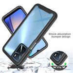 Starry Sky Solid Color Series Custodia protettiva antiurto per PC + telefono in TPU, For OPPO A16