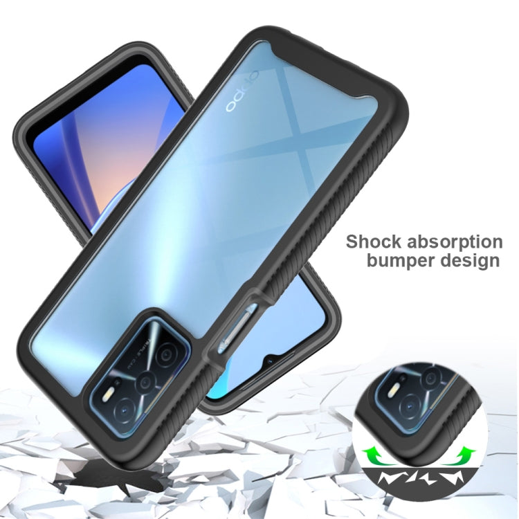 Starry Sky Solid Color Series Custodia protettiva antiurto per PC + telefono in TPU, For OPPO A16