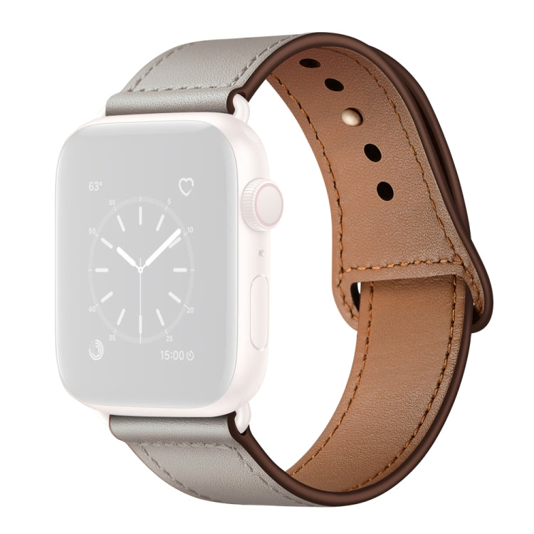 Cinturino di ricambio in pelle per Apple Watch Series, 7 45mm / 6&SE&5&4 44mm / 3&2&1 42mm