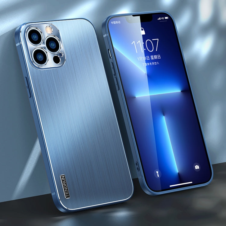 Custodia antiurto con texture spazzolata per iPhone