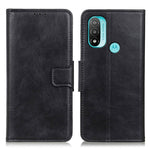 Custodia per telefono in pelle a vibrazione orizzontale con texture cavallo pazzo Mirren, For Motorola Moto E40/E20/E30