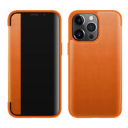 Magnetic Side Window View Custodia in pelle flip orizzontale antiurto, For iPhone 13 mini, For iPhone 13, For iPhone 13 Pro, For iPhone 13 Pro Max