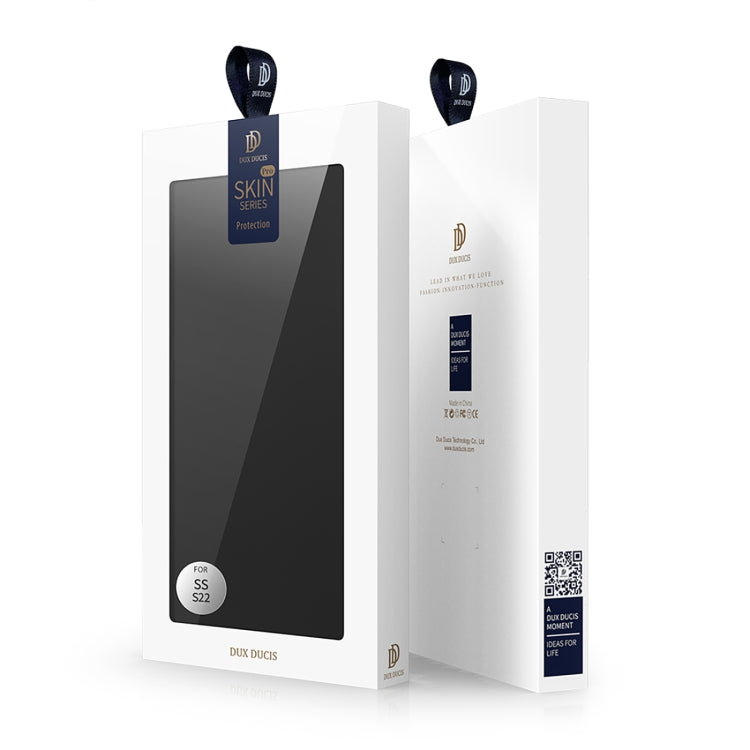 DUX DUCIS Custodia per telefono orizzontale in pelle flip serie Skin Pro con supporto e slot per schede, For Samsung Galaxy S22 5G, For Samsung Galaxy S22+ 5G, For Samsung Galaxy S22 Ultra 5G
