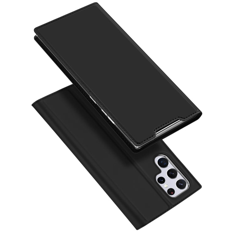 DUX DUCIS Custodia per telefono orizzontale in pelle flip serie Skin Pro con supporto e slot per schede, For Samsung Galaxy S22 5G, For Samsung Galaxy S22+ 5G, For Samsung Galaxy S22 Ultra 5G