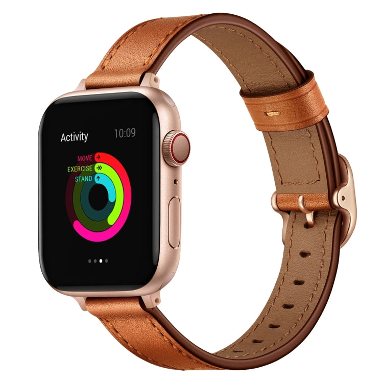 Cinturino in pelle da 14 mm per la serie Apple Watch, 7 41mm / 6&SE&5&4 40mm / 3&2&1 38mm, 7 45mm / 6&SE&5&4 44mm / 3&2&1 42mm