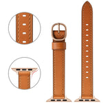 Cinturino in pelle da 14 mm per la serie Apple Watch, 7 41mm / 6&SE&5&4 40mm / 3&2&1 38mm, 7 45mm / 6&SE&5&4 44mm / 3&2&1 42mm