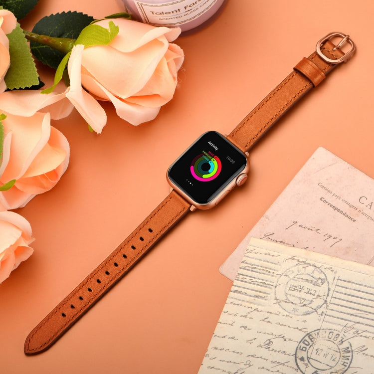 Cinturino in pelle da 14 mm per la serie Apple Watch, 7 41mm / 6&SE&5&4 40mm / 3&2&1 38mm, 7 45mm / 6&SE&5&4 44mm / 3&2&1 42mm
