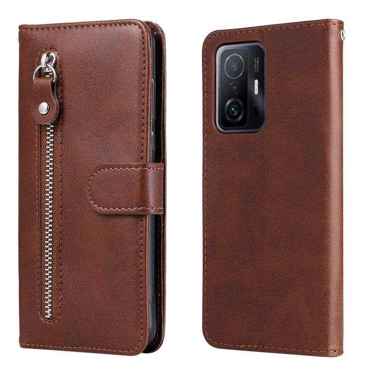 Custodia portafoglio in pelle con cerniera per smartphone