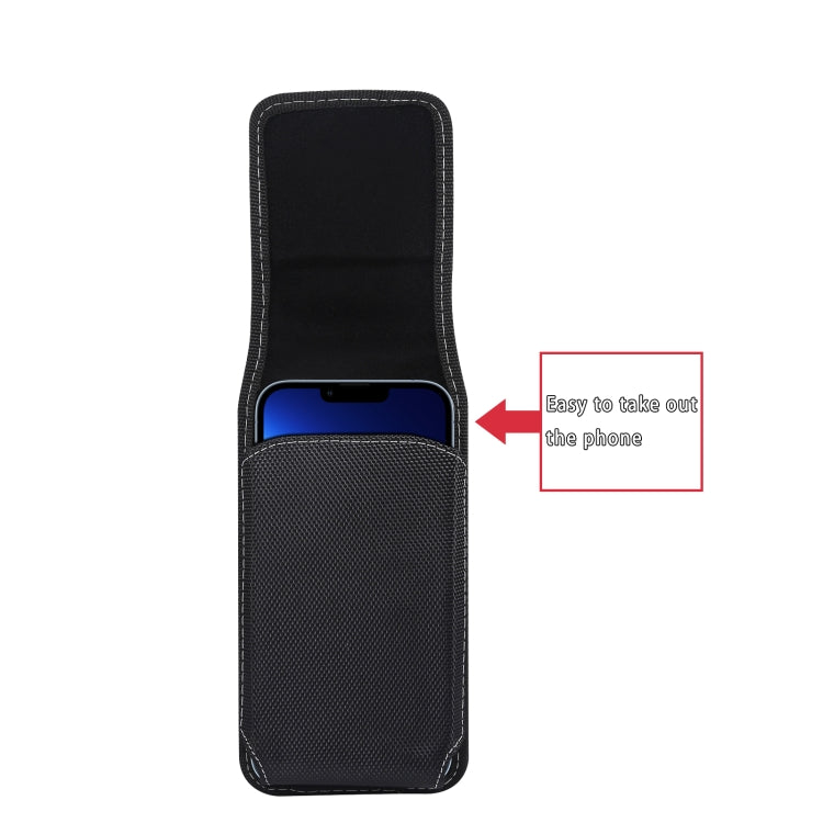 Custodia in tessuto Oxford con chiusura magnetica per smartphone