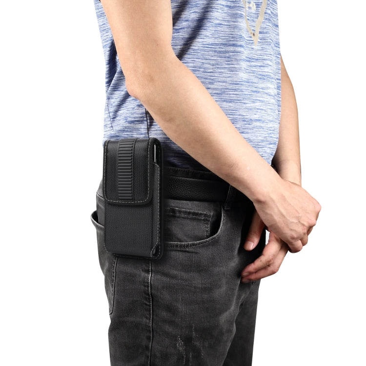 Custodia in tessuto Oxford con chiusura magnetica per smartphone